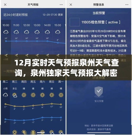 泉州独家揭秘，揭秘天气预报大解密，12月实时气象预测及天气预报查询